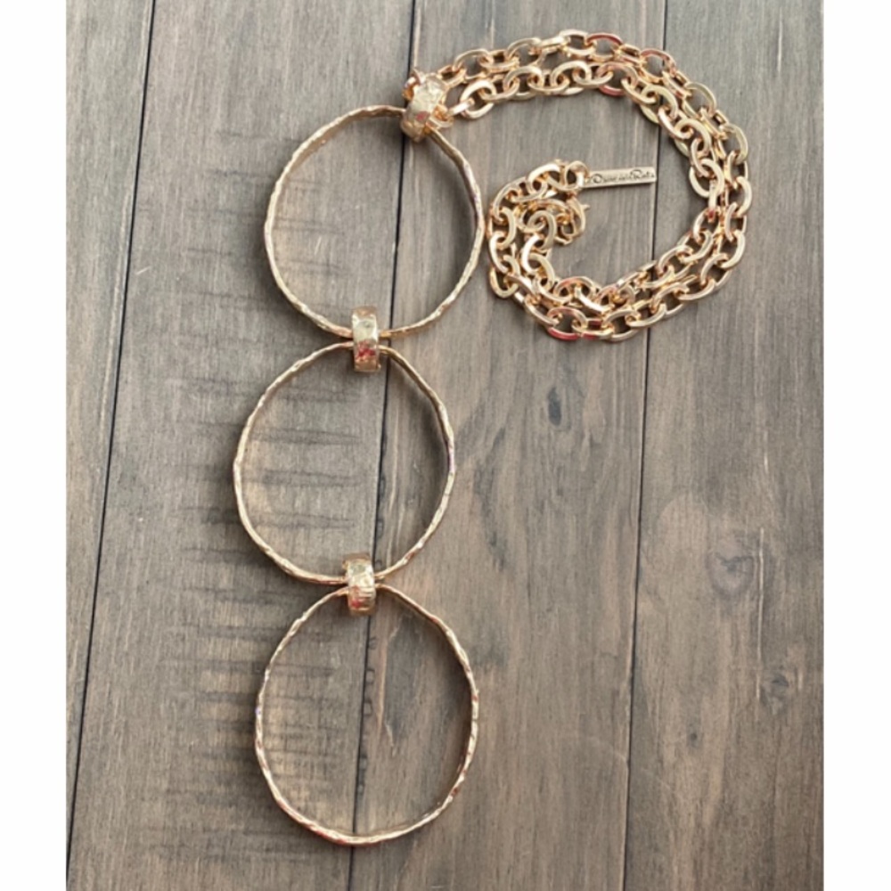 Oscar de la Renta Oversized Signed Necklace